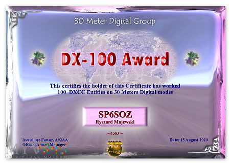 30MDG-DX-100-Certificate