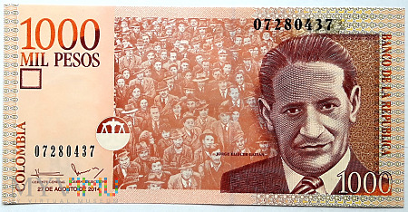Duże zdjęcie Kolumbia 1000 pesos 2014