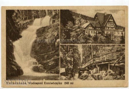 Duże zdjęcie Karkonosze - wodospad i wąwóz Kamieńczyka - 1949