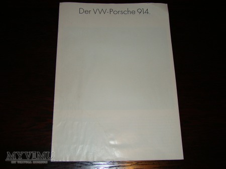 Prospekt VW-PORSCHE 914
