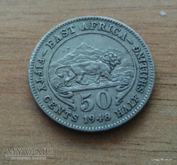 50 Cents-British East Africa 1948
