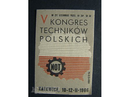 Etykieta - V Kongres Techników Polskich