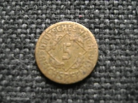 5 reichspfennig 1925 E