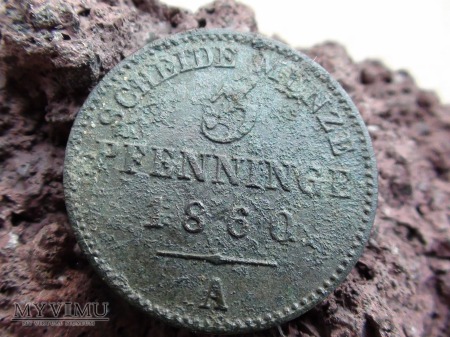 3 pfenninge 1860 A