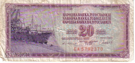 20 dinarów 1981
