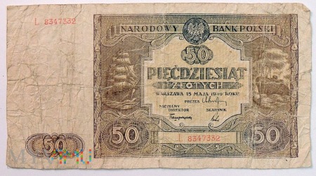 Banknot 50 złotych 1946