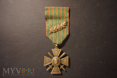 Francuski Krzyż Wojenny 1914 - 1915 z Palmą