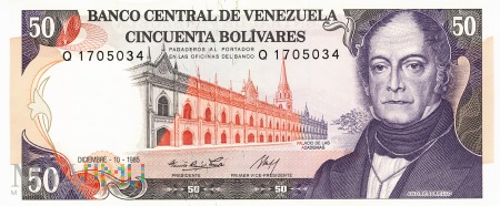 Wenezuela - 50 boliwarów (1985)