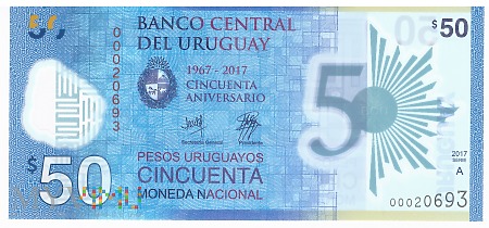 Urugwaj - 50 pesos (2017)