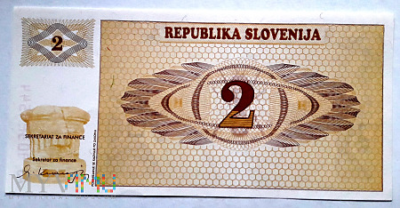 Słowenia 2 tolary 1990