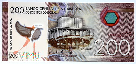 Nikaragua 200 cordobas 2014