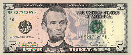 Stany Zjednoczone - 5 dolarów (2013)