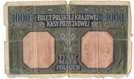 1000 marek polskich - 1916 rok.