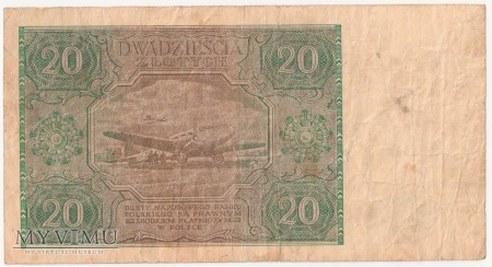 20 złotych 1946 rok seria G