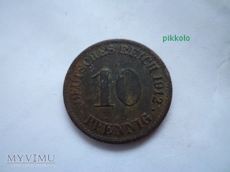 10 pfennig 1912 r.
