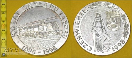 Duże zdjęcie Medal kolejowy Zakładu Taboru Czerwieńsk