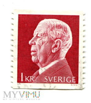 Szwecja, 1kr,Król Gustaf VI Adolf, 1972