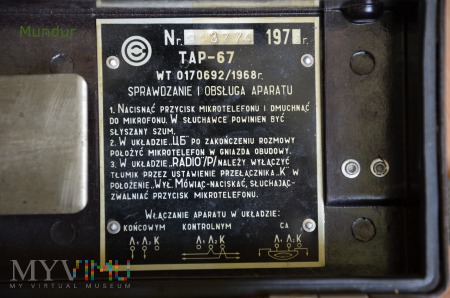 Telefon polowy TAP-67