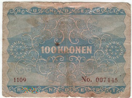 AUSTRIA 100 KORON 1922