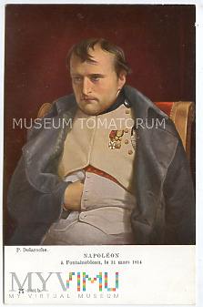 Duże zdjęcie Delaroche - Napoleon a Fontainebleau - I ćw. XX w.
