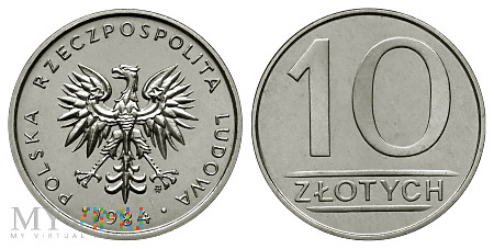 Duże zdjęcie 10 złotych, 1984, (nominał)