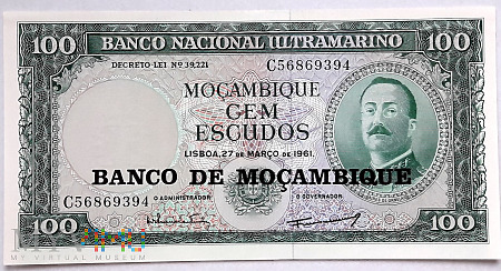 Mozambik 100 escudos 1976