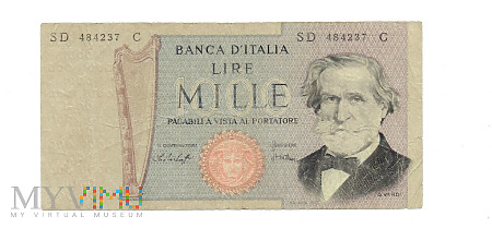 Duże zdjęcie 1000 Lire, 1969r - Włochy