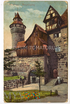 Duże zdjęcie Nurnberg - Wejscie do zamku - I ćw. XX w.