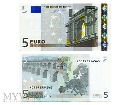 Duże zdjęcie 5 Euro 2002 (X05192554565) Duisenberg