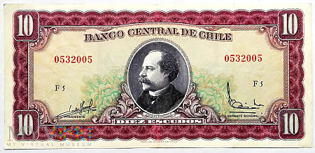 CHILE 10 escudos 1962