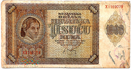 Chorwacja 1000 kun 1941