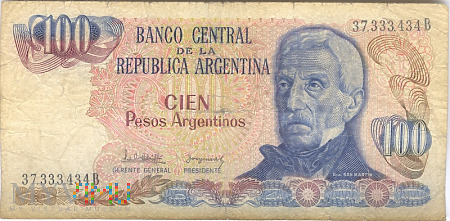 Argentyna 100 Pesos 1983-1985