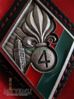 odznaka 4RE (4ème Régiment étranger)