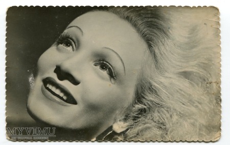 Marlene Dietrich Hiszpania 1940 Postcard