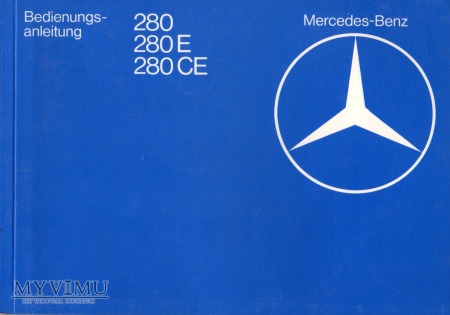 Mercedes W123 280 E CE. Instrukcja z 1980 r.