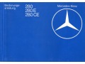 Mercedes W123 280 E CE. Instrukcja z 1980 r.