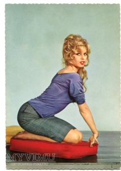 Brigitte Bardot Niemcy Kruger Postcard Pocztówka