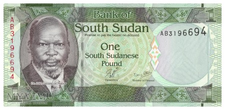 Sudan Południowy - 1 funt (2011)