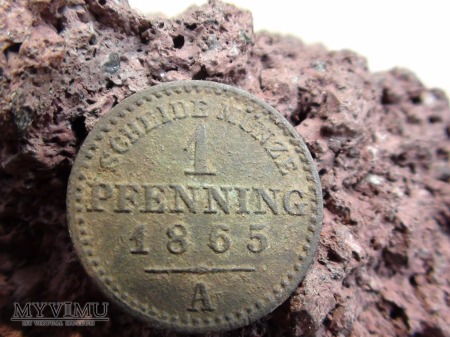 1 pfenning 1865 A