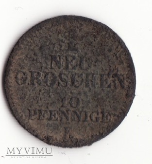 1 NEU GROSCHEN 10 pfennige 1855
