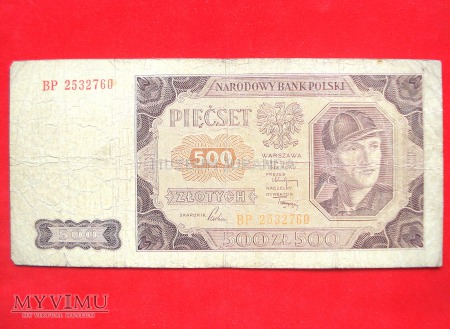500 złotych 1948 rok