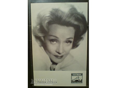 Marlene Dietrich Electrola reklamowe zdjęcie