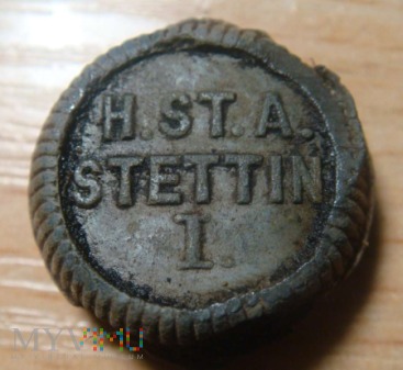 Plomba urzędowa H.ST.A. STETTIN I