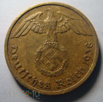 III Rzesza 10 Reichspfennig 1938 A