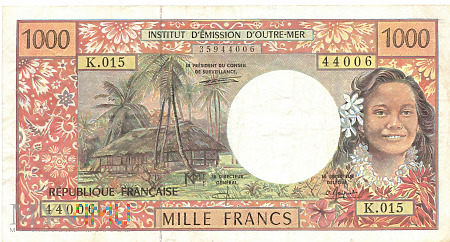 Duże zdjęcie Franc. Terytoria Pacyfiku - 1 000 franków (1995)