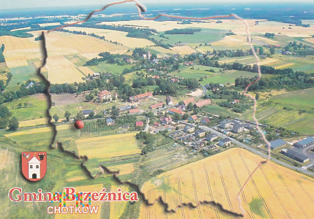 Panorama Chotkowa z lotu ptaka