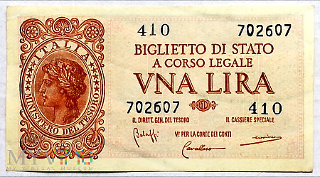 Włochy 1 lira 1944