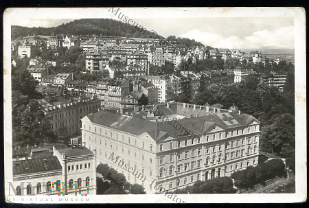 Karlovy Vary - Widok ogólny - lata 50-te XX .