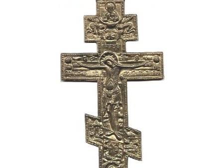 Krzyżyk srebrny prawosławny