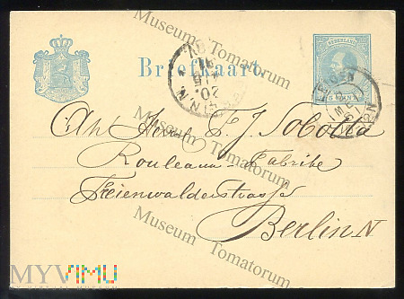 Holenderska Poczta - 1881